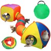 Mfsdai 3-in-1 Cat Tunnel Outdoor, Interactive Cat Play Tunnel, Cat
