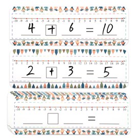 160 Packs Number Line Dry Erase Boards Cards, Double Sided Writable and Erasable Board Card Featuring -10-10 Number Line On One Side 0-20 On The Other, Classroom Must Haves Boards for Students