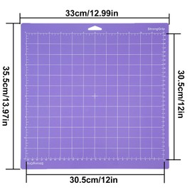 LCOUACEO Cutting Mat 12 x 12 Inch Cutting Mat for Cricut Maker 3/Explore 3/Air 2/Air One, 4 Pieces 30.5 x 30.5 cm Strong Grip, Non-Slip for Sewing, Quilting and Crafts