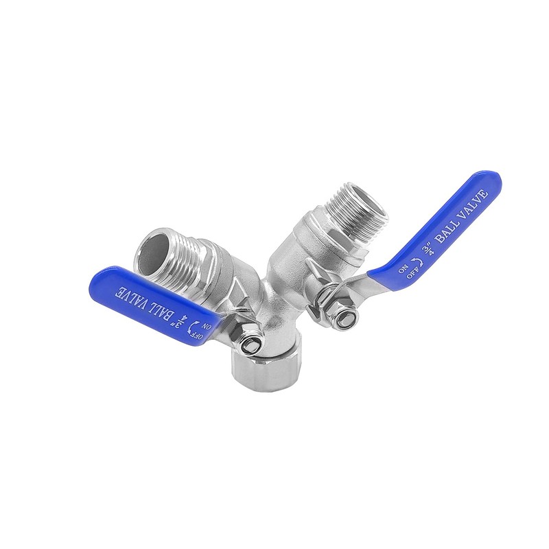 Beduan 304 Stainless Steel Hose Splitter 2 Way Y Garden