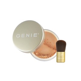 GENIE NUTRATANICALS Antioxidant Foundation Medium Beige, 8 gm & Small Kabuki Brush