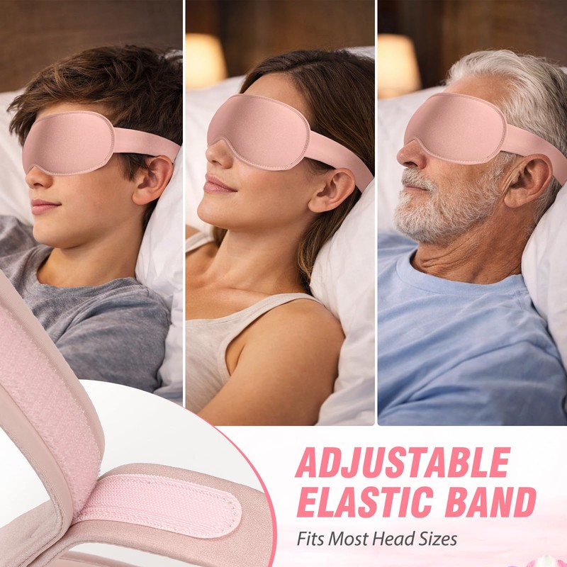 GRIFEMA Sleep Mask, 100% Blackout 3D Eye Mask for Men