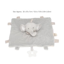 TOPINCN Manta de Seguridad de Animales de Peluche, Muñecos de Dentición de Elefante Bebé, Manta de Dentición de Elefante, Manta de Seguridad Infantil Suave