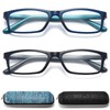 RaoOG Reading Glasses for Men/Women with Spring hinges 1.00 Blue