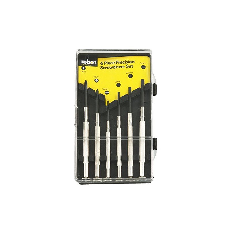 Rolson 11208 6 pc Precision Screwdriver Set