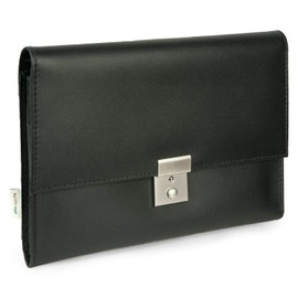 Jahn-Tasche A5 Black Leather Travel Document Wallet - Model 1021
