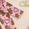 Newborn Baby Girl Christmas Outfit Long Sleeve Gingerbread Man/Santa Claus