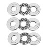 sourcing map 3Pcs 51100 Axial Ball Bearings 10mm x 24mm