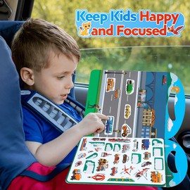 Reusable Sticker Books for Toddlers 1 2 3 Year Old Boys Girls Gifts:- Toddler Stickers Activity Books - Airplane Travel Essentials for Kids - Busy Toys for 2 3 4 Year Old Boys Girls Birthday Gifts