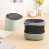 Mini Trash Can with Lid Small Desktop Trash Can Detachable