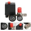 Air Compressor Pressure Switch, 1/4" 220V Safety Valve Control Regulator