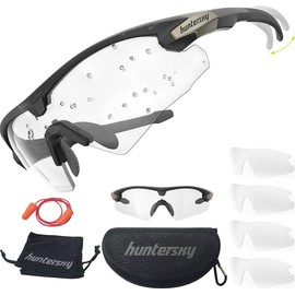 HTS HUNTERSKY Q57 Ballistic safety Shooting Anti-Fog Clear Glasses men eye protection, range hunting riding airsoft pickleball