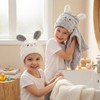 2 Piezas Gorro Secado Rápido para Niñas Toalla Absorbente de