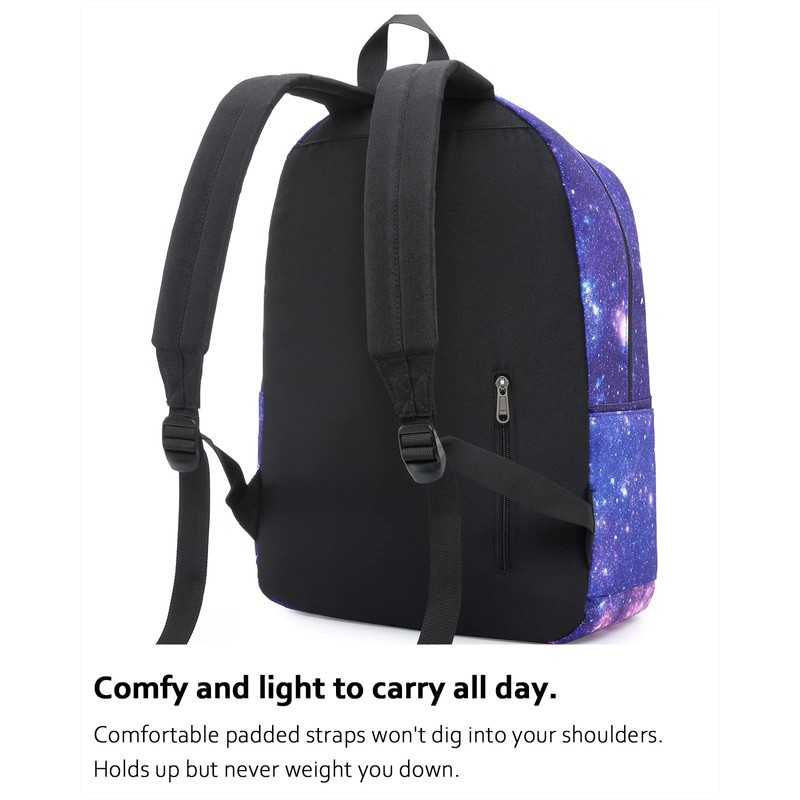 HotStyle TRENDYMAX Galaxy Printed School Backpack, Purple