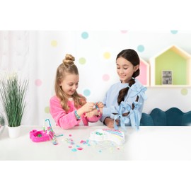 Clementoni Crazy Chic - Rainbow Bracelets, Giochi Creativi per Bambini 7+ Anni, Kit Braccialetti Fai da Te Bambina, Idea Regalo per Creare Bracciali Unici e Personalizzati, Made in italy, 15180