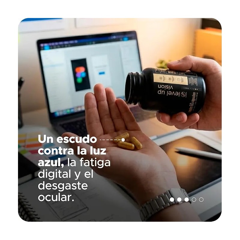 Level Up Vision Luteína, Zeaxantina Y Antioxidantes