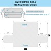 Luxshare Home Reversible Oversized Sofa Covers Couch Cover Furniture Protector
