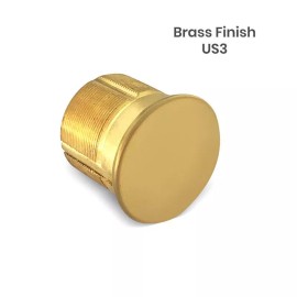 Premier Lock MS05 1" Dummy Mortise Cylinder Solid Polished Brass Finish US3