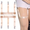 Jixin4you 2-piece Set, Shirt Garter, Men's, Women's, Stretch, Leak Proof,