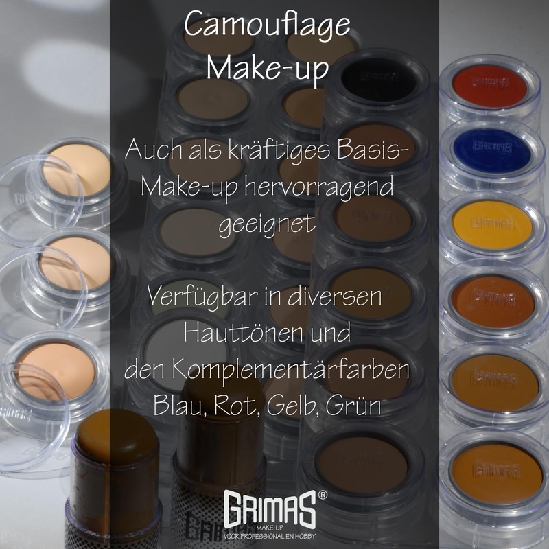 Grimas Camouflage Make-Up 2.5 ml Dose, , ,