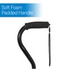 RMS Quad Cane - Adjustable Walking Cane with 4-Pronged Base