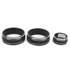 3pcs Car Air Conditioning Interior Climate Controller Knob Cover Black