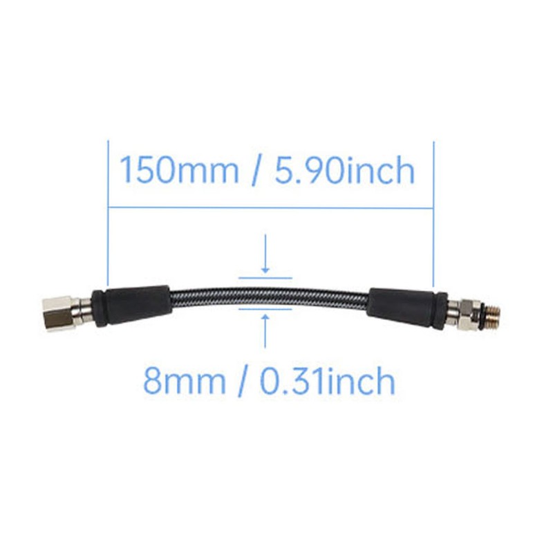 Diving High Pressure Regulator Hose Professional Carbon Fiber Woven Flexible
