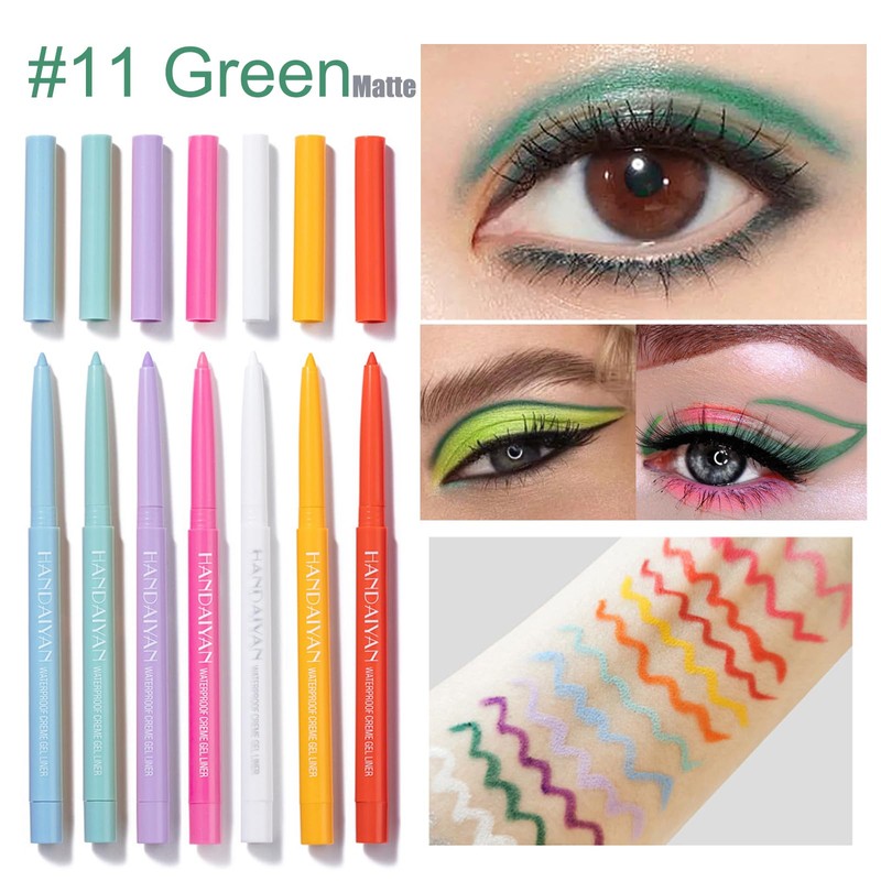 Coloured Eyeliner Liquid Eyeliner, Matte Eyeliner Pencil, All Day Long-Lasting