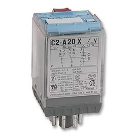 C2-A20X/120VAC - Power Relay, DPDT, 120 VAC, 10 A, MRC -C2 Series, Socket (Pack of 2) (C2-A20X/120VAC)