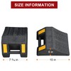 OrangeStar 4-Pack Heavy Duty Rubber Wheel Chocks with Hand Grip