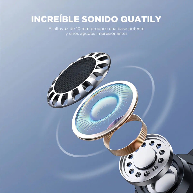 Auriculares In-Ear Gamer Inalmbricos HTC TWS7 Rosa Con Luz Led