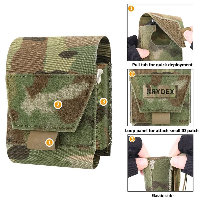 KRYDEX Handcuff Holder with MOLLE and Belt Loop Molle Handcuff