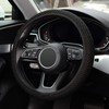 KAFEEK Elastic Stretch Steering Wheel Cover,Warm in Winter and Cool