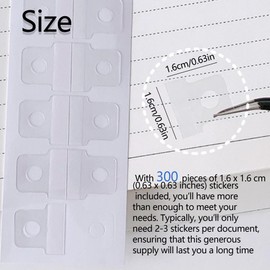 300pcs Small Hole Reinforcement Stickers Clear Sturdy Ring Binder Stickers Self-Adhesive Hole Labels Paper Hole Reinforcement Office School Supplies for Ring Binder Bill Paper Photos Postcards
