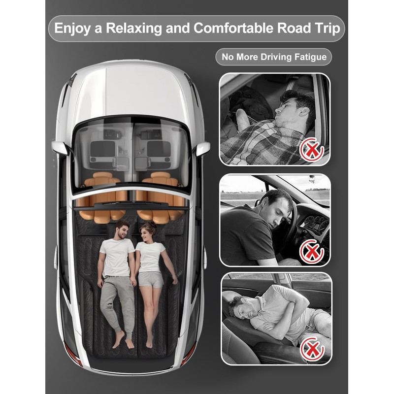 Umbrauto SUV Air Mattress for Trunk: Upgraded Car Camping Mattress