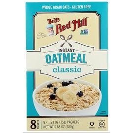 Bob's Red Mill Classic Oatmeal Packets, 1.23 Ounce (4 Packs of 8)