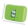 LEONARDO HOME 022859 Bambini Lunch Box Green Panda, Plastic