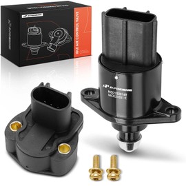 A-Premium Idle Air Control Valve IAC + Throttle Position Sensor TPS Compatible with Jeep Grand Cherokee 2002-2004 4.0L, Wrangler/TJ 2003-2004 4.0L, Wrangler/TJ 2002 2.5L 4.0L & Dodge Dakota 2002 2.5L