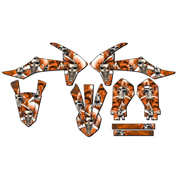 2019-2023 SX 50 Jester Orange Senge Graphics Base Kit Compatible