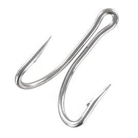 Double Tuna Hooks 7982 Nickel Size 21 20 Pieces