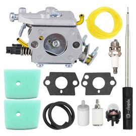 KELKONG C1Q-EL24 Carburetor with Air Filter & Fuel Filter Kit for Husqvarna 123C 123L 123LD 223L 223R 322C 322R 323C 323L 325C 325CX 325L 325LX 326C 326L 326LX Trimmer, Brushcutter, Pole Saw, Edger