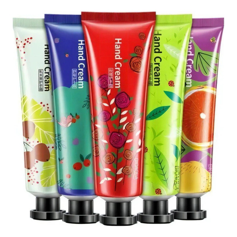 🧴🌸 Bioaqua – Pack 5 Cremas de Manos de Bolsillo