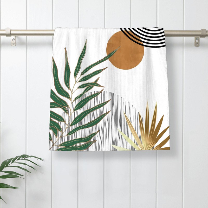 Mid Century Dish Towels 16x24 inches Pack of 2, Boho
