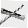 jojofuny 4pcs Mortise Drill Bit for Woodworking Square Hole Drill