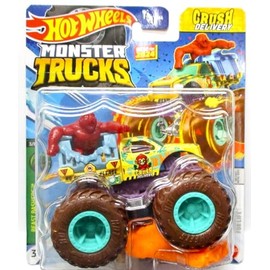 Hot Wheels Monster Trucks New for 2024 1:64 Scale (Crush Delivery 3/6 Beast Bashers)