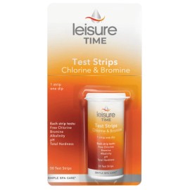 Leisure Time Bromine & Chlorine Test Strips Spa and Hot Tub 50 Strips | 45006A