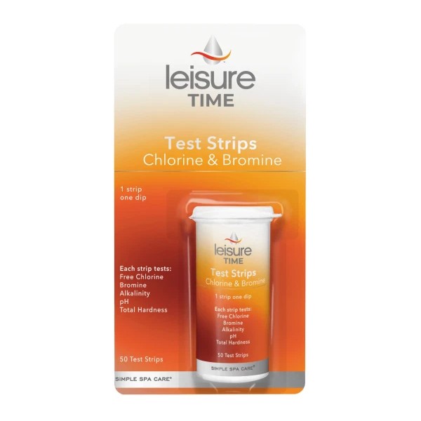 Leisure Time Bromine & Chlorine Test Strips Spa and Hot
