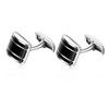 (1) - HONEY BEAR Stripe Cufflinks for Men's Shirts -