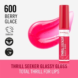 Rimmel London Thrill Seeker Glassy Gloss Lip Gloss 600 Berry Glace