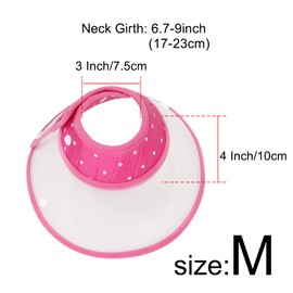 Vivifying Cat Cone, Adjustable 5.7-8 Inches Recovery Pet Cone, Lightweight Elizabethan Collar for Puppies, Small Dogs and Cats (Medium, Pink)